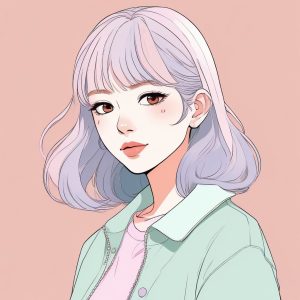 日系极简时尚 | 动漫少女头像设计🔥