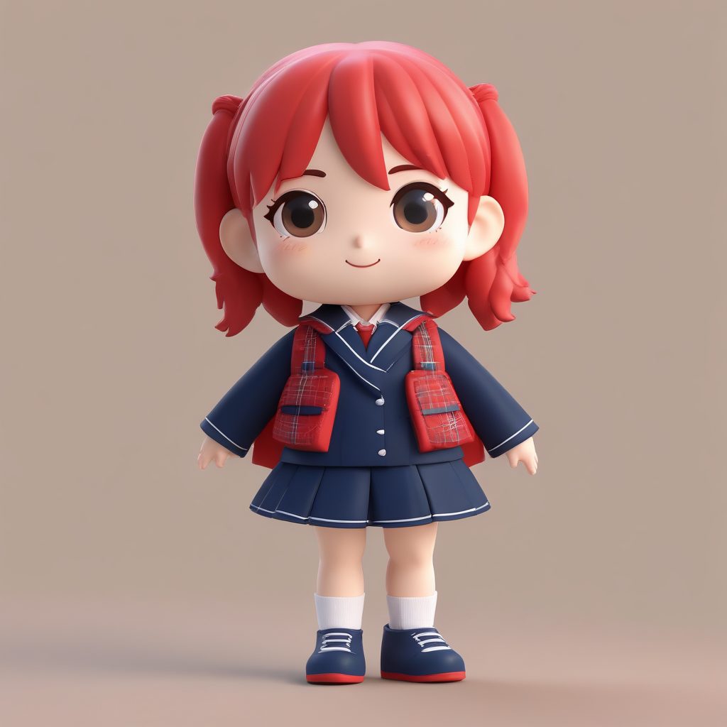 🎒日系JK制服Chibi！校园风盲盒手办，一键生成甜美头像！