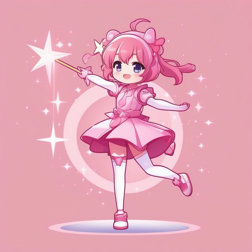 日系Q版魔法少女:8K高细节、全身站姿插画AI提示词全攻略 1 日系Q版魔法少女:8K高细节、全身站姿插画AI提示词全攻略