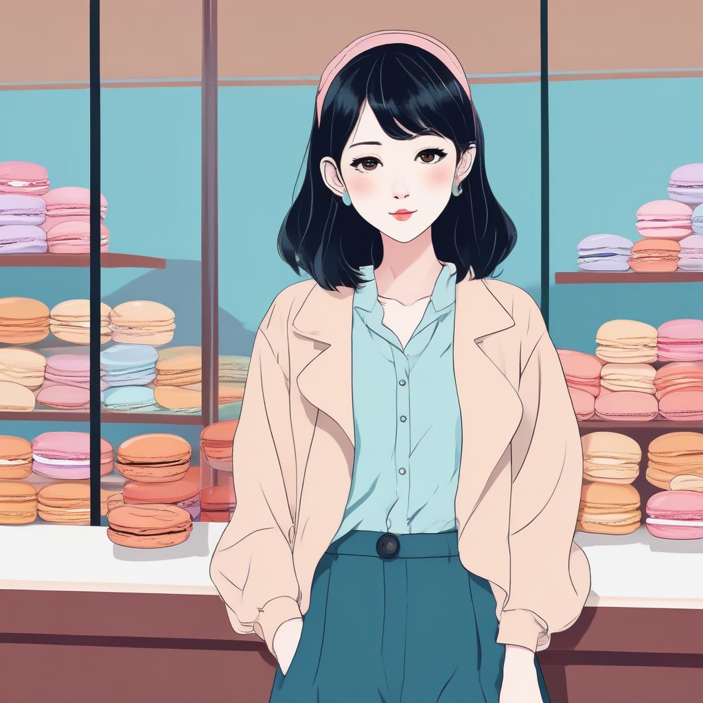 🌸日系时尚美少女头像生成：极简 Anime 清爽风格 portrait | 单主体人像 solo