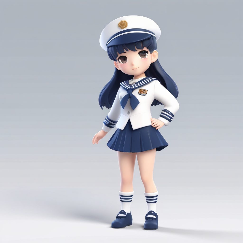🌸日系水手服！清新校园风Chibi少女，高出图率AI图片生成！