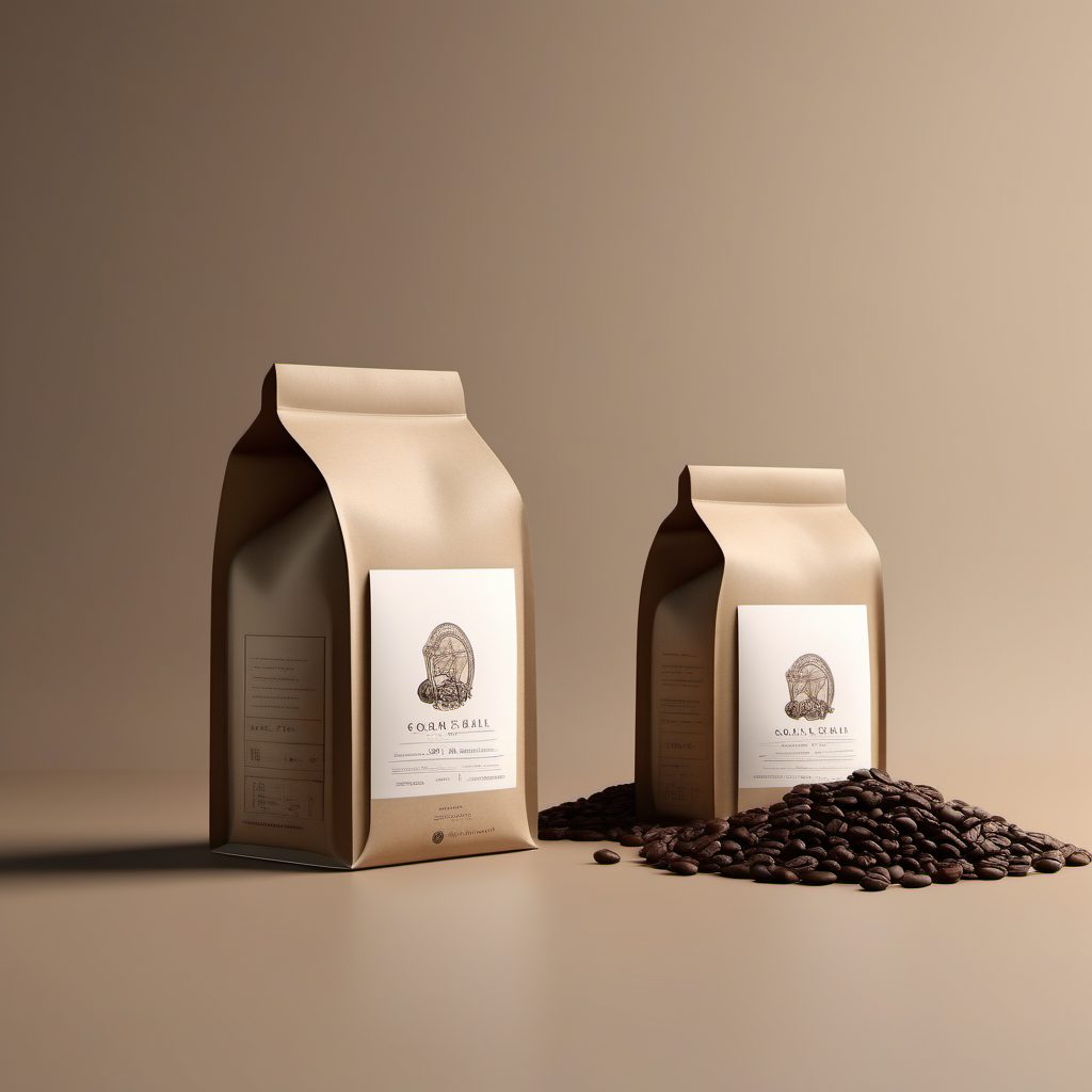如何打造有质感的环保牛皮纸包装：手工咖啡豆3D模型设计指南