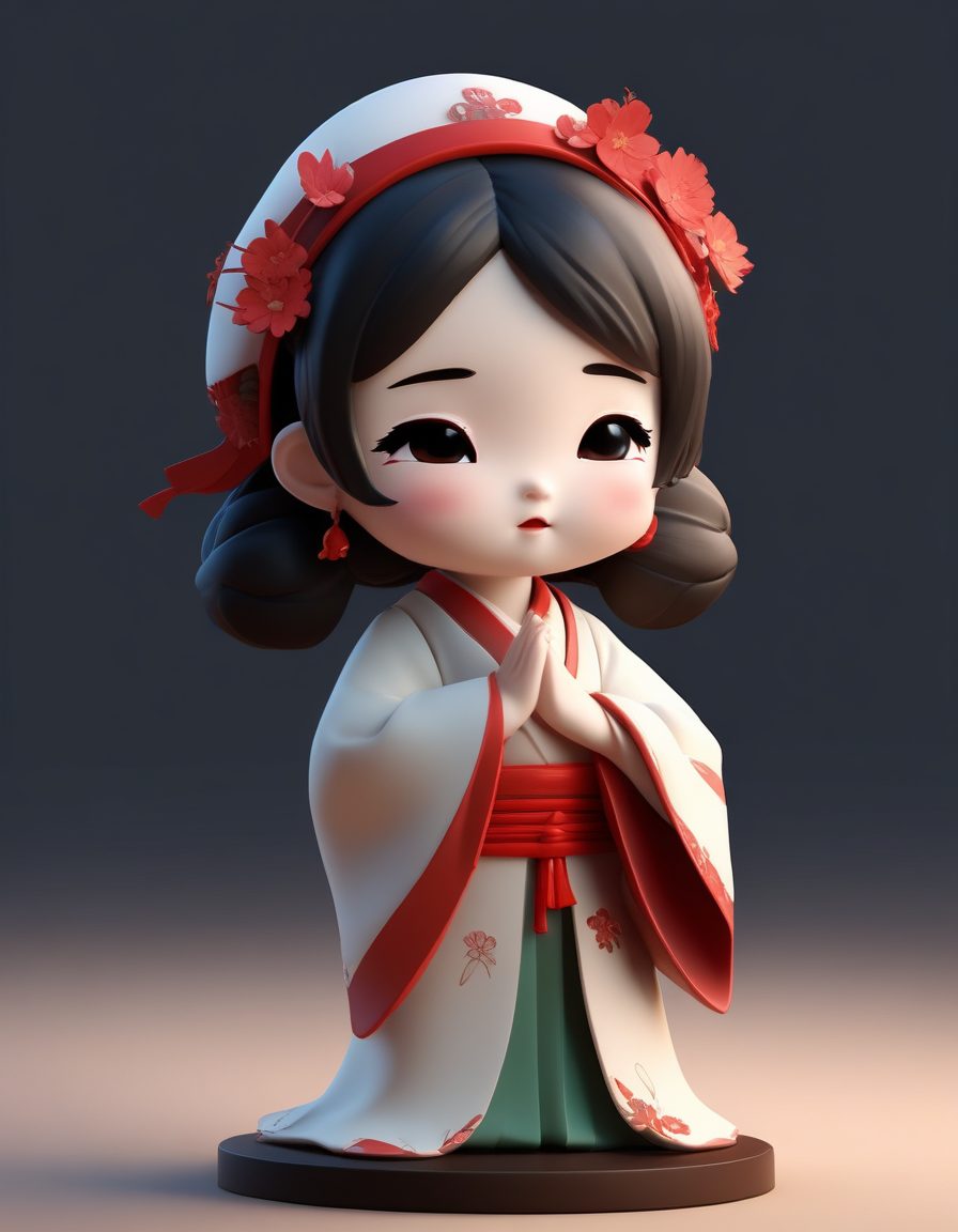 😴软萌！Q版汉服小女孩打瞌睡，治愈系午睡头像生成！