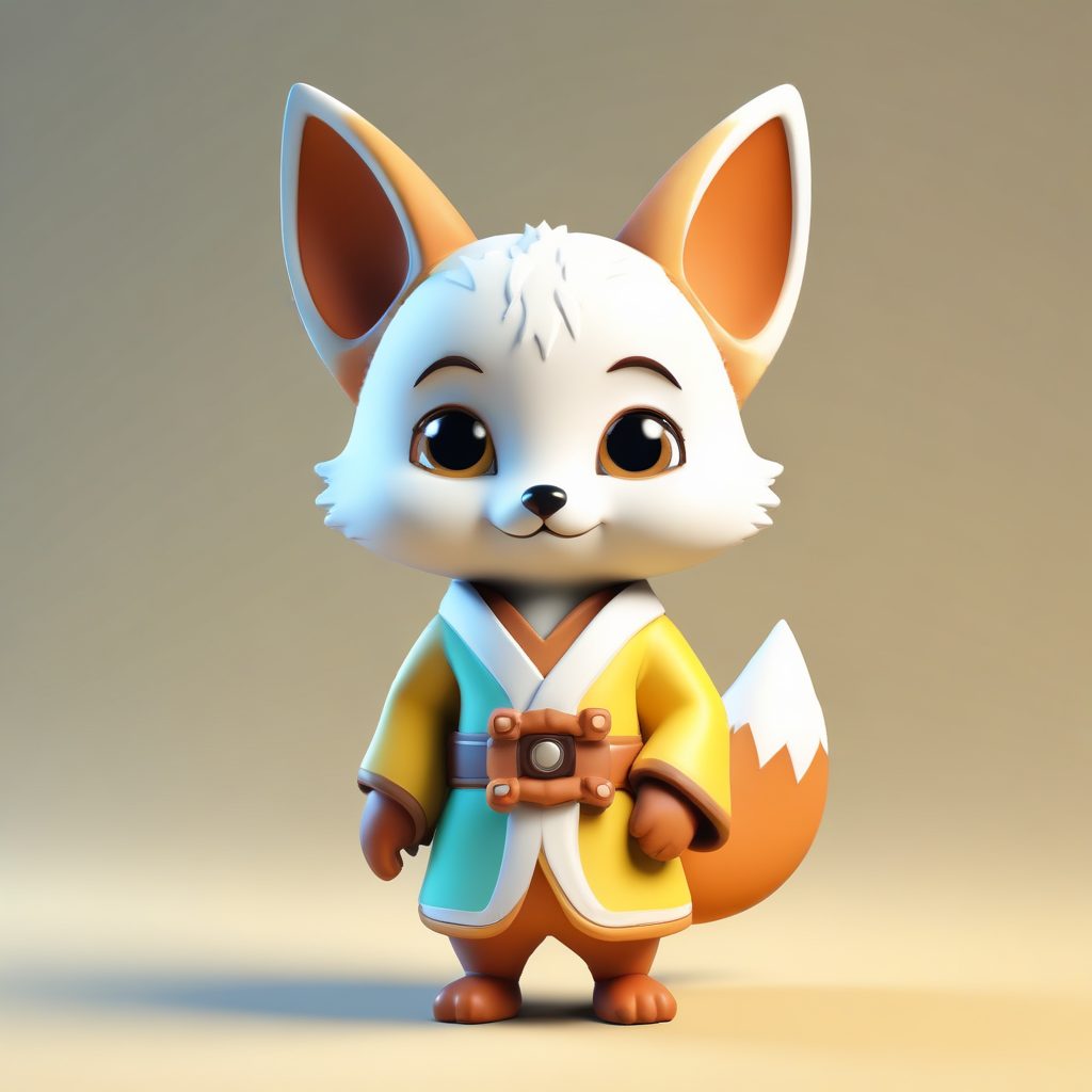 🦊 软萌小狐仙！Q版古风小徒弟头像，双手抱拳，表情古灵精怪，盲盒风