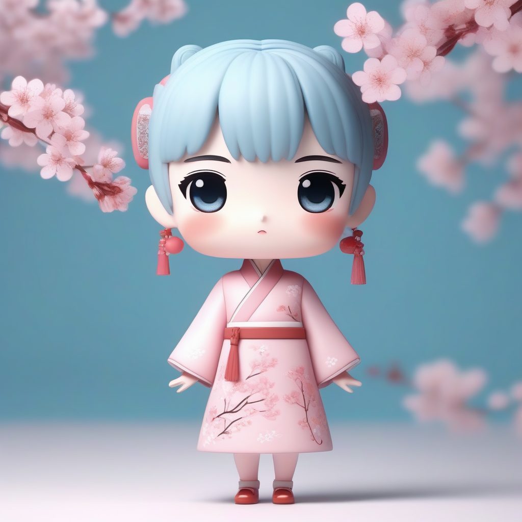 软萌治愈系:樱花粉旗袍少女Q版手办,柔和光照3D渲染教程 8 软萌治愈系:樱花粉旗袍少女Q版手办,柔和光照3D渲染教程