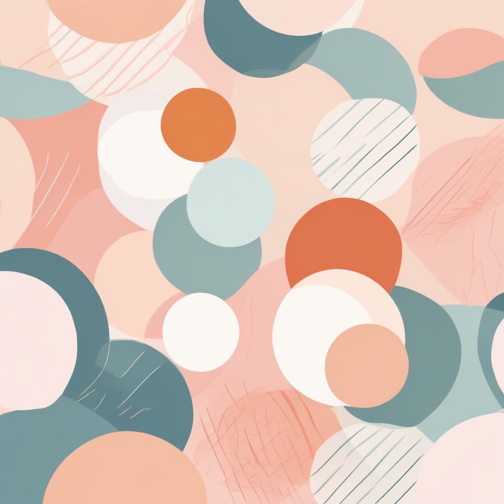SD提示词：极简线条几何图形，温柔粉彩渐变，高级感壁纸！