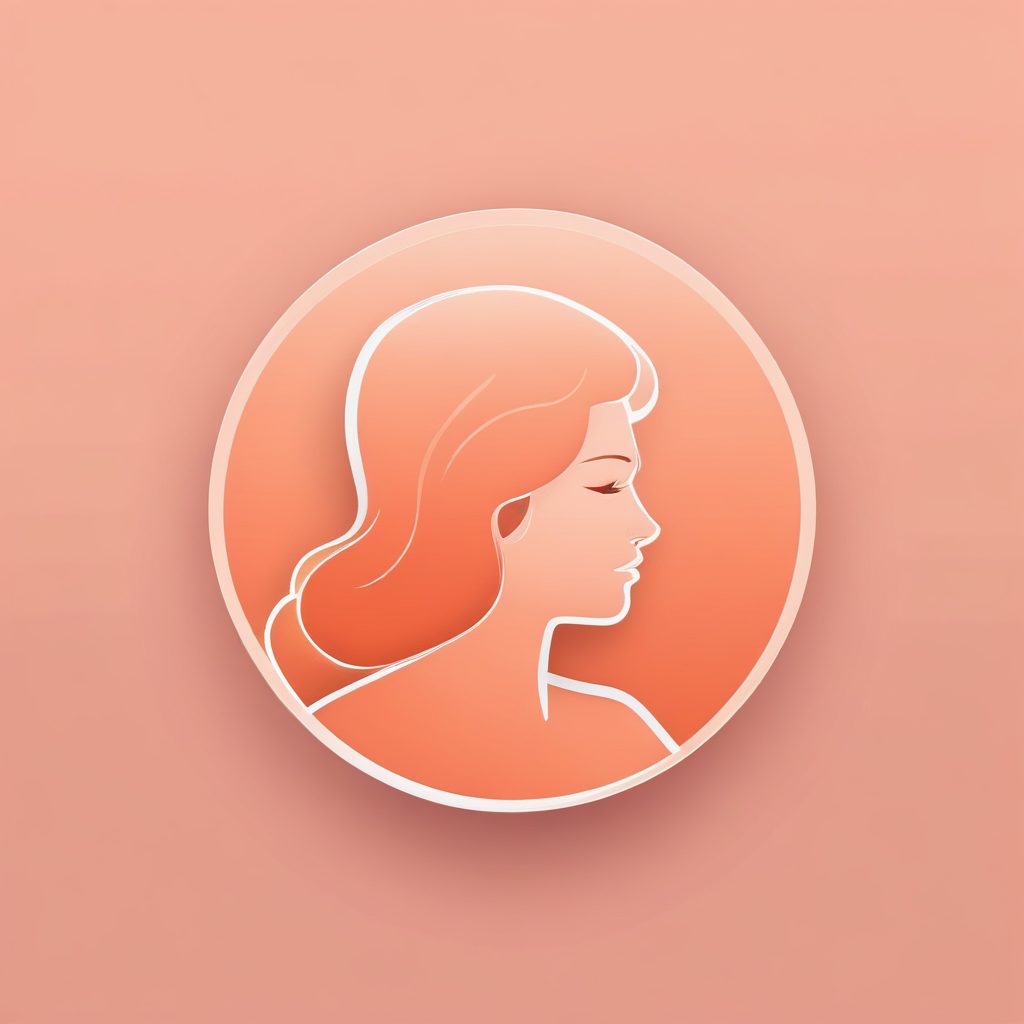 现代创意极简LOGO生成器：抽象少女剪影、柔和桃色扁平矢量图AI提示词