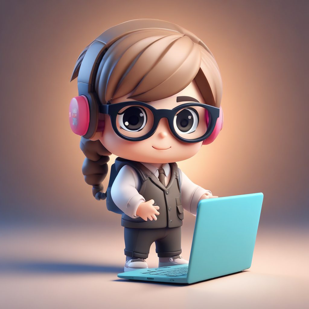 极客风潮：Q版程序员小姐姐C4D粘土手办AI绘图指南