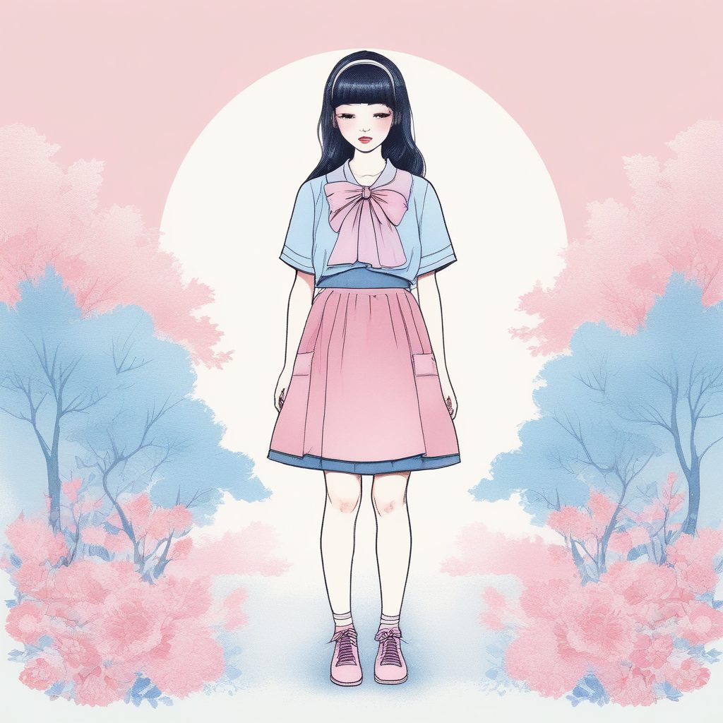 AI绘画高级技巧:通过『纸张纹理』增强极简线稿的艺术感