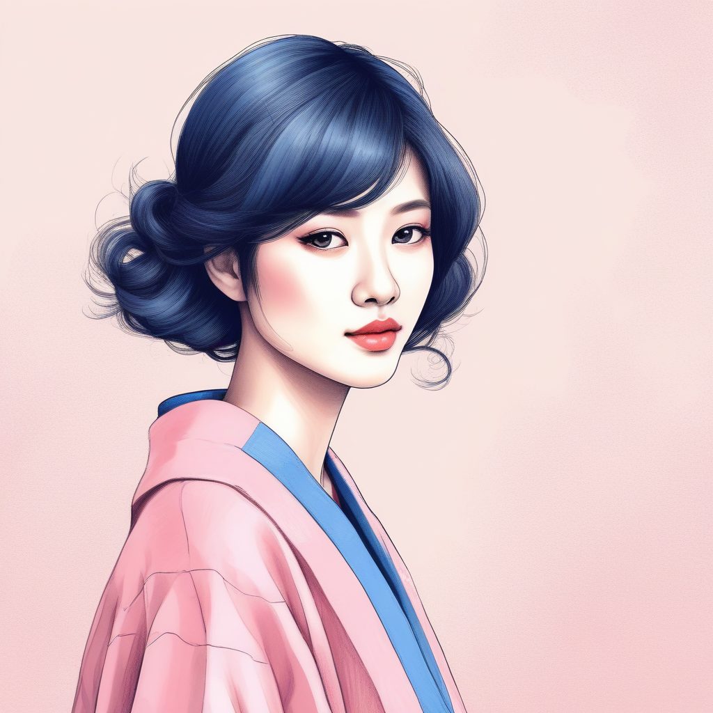 极简主义日系穿搭：如何用AI生成线条感十足的粉色系时尚少女