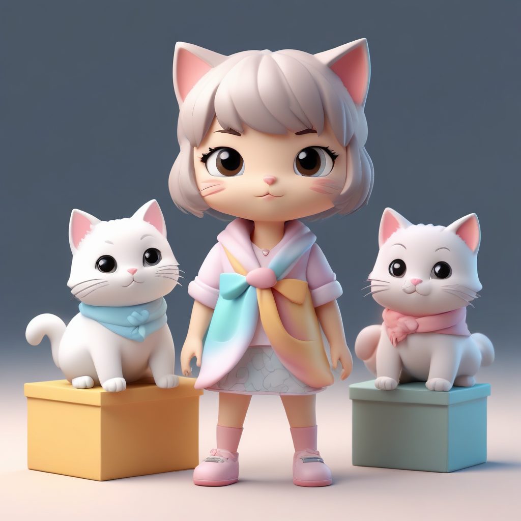 猫奴Q版治愈系:如何用AI生成被小猫咪缠绕的可爱手办?