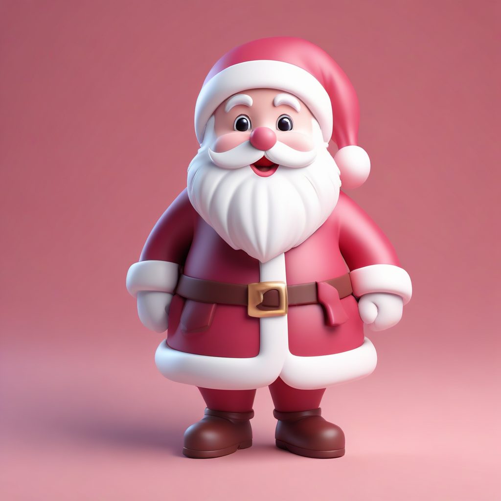 Midjourney咒语:Q版圣诞老人!节日限定盲盒,黏土质感氛围感十足