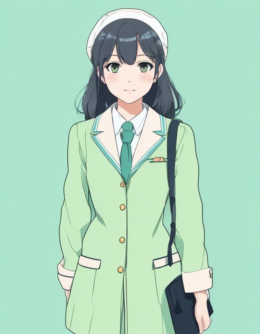 🎉纯欲天花板！一键生成日系JK制服极简插画，青春感爆棚，壁纸素材！