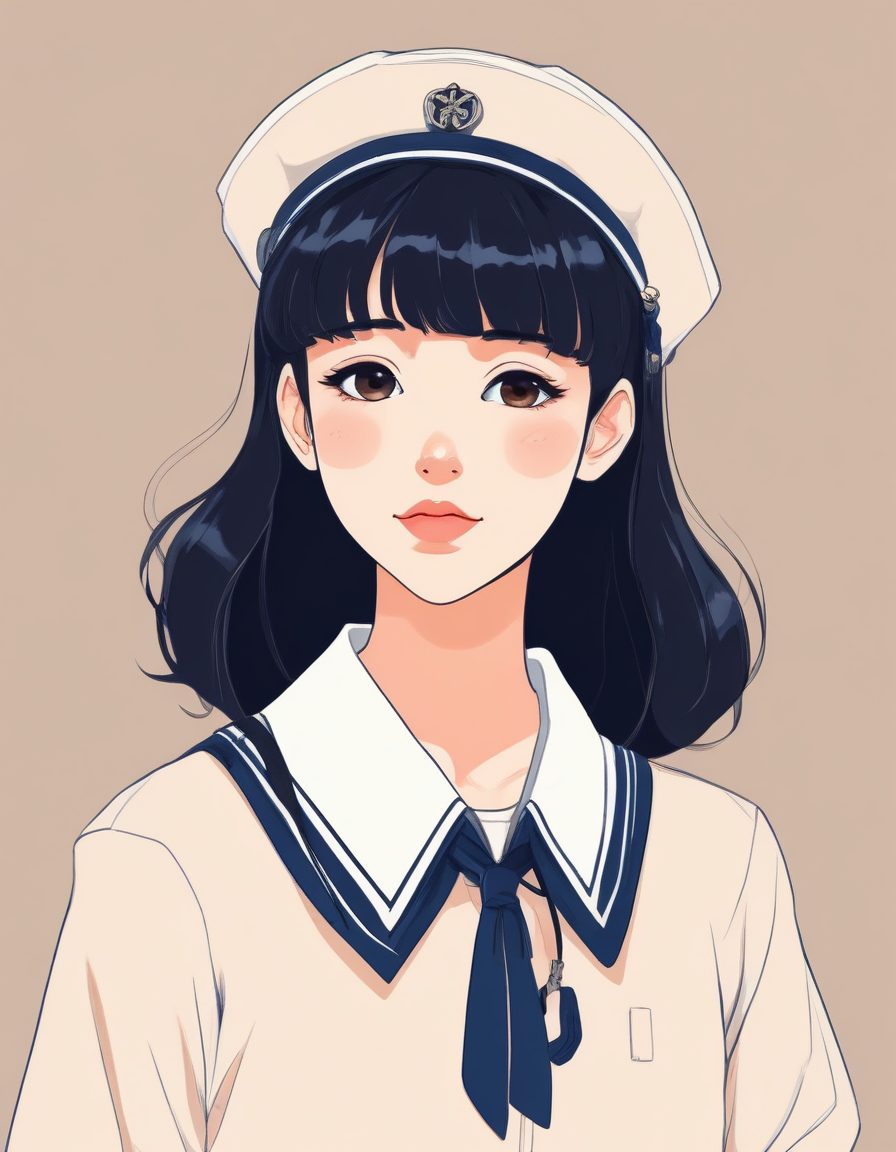 🏫日系JK制服少女头像!动漫线条感爆棚,清新感十足