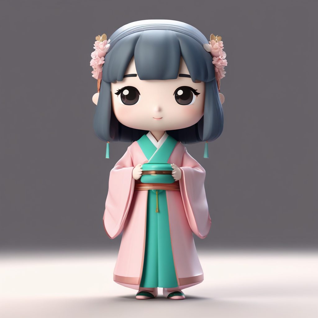 超甜预警！C4D盲盒风【Q版古风仕女】头像，萌化朋友圈！