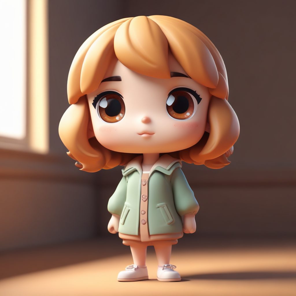 前所未有的视觉冲击！8K高细节3D粘土创意画，Chibi盲盒设计风全身照分享