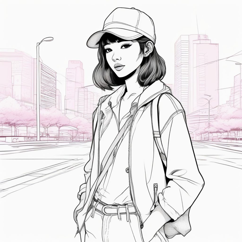 极简线条插画，日系动漫少女头像生成！✨