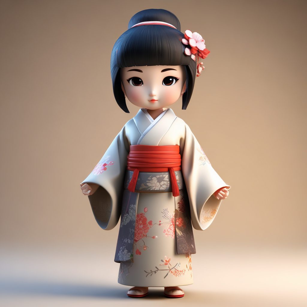 🔥Q版古风头像来袭！3D高清C4D渲染，chibi盲盒风格太可爱了！