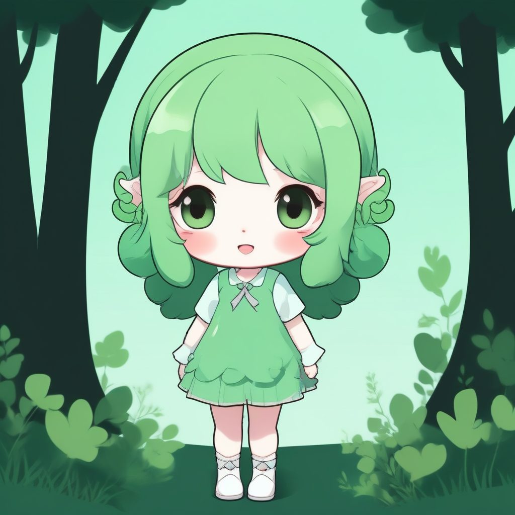 🧚🏻‍♀️森林精灵！Q版Cottagecore风插画，治愈系壁纸，超唯美光影！