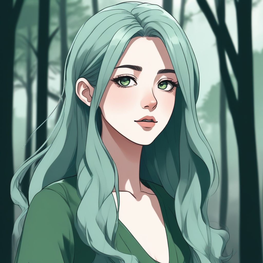 🌲 森林系精灵！木绿色极简风头像，自然治愈系插画