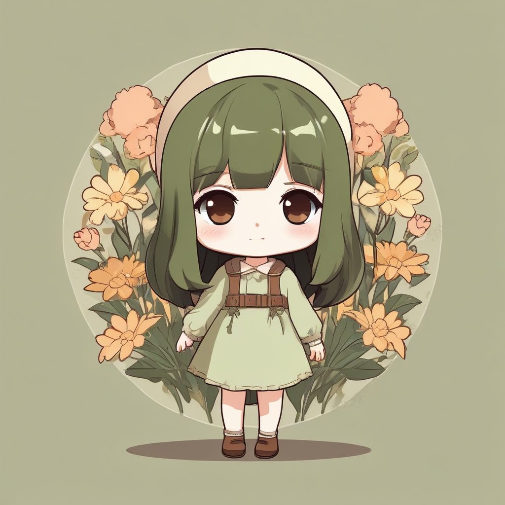 🌲森林治愈系！Cottagecore风Q版少女，超舒适壁纸素材！