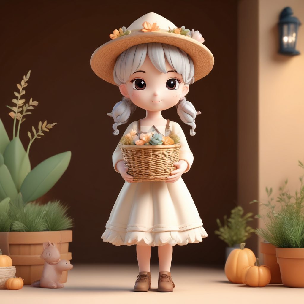 森系治愈Q版插画: 田园小屋女巫AI绘画制作指南