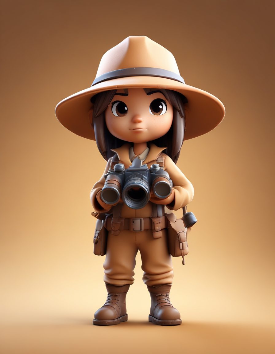 🌵沙漠探险家：戴着宽檐帽的Q版旅行者