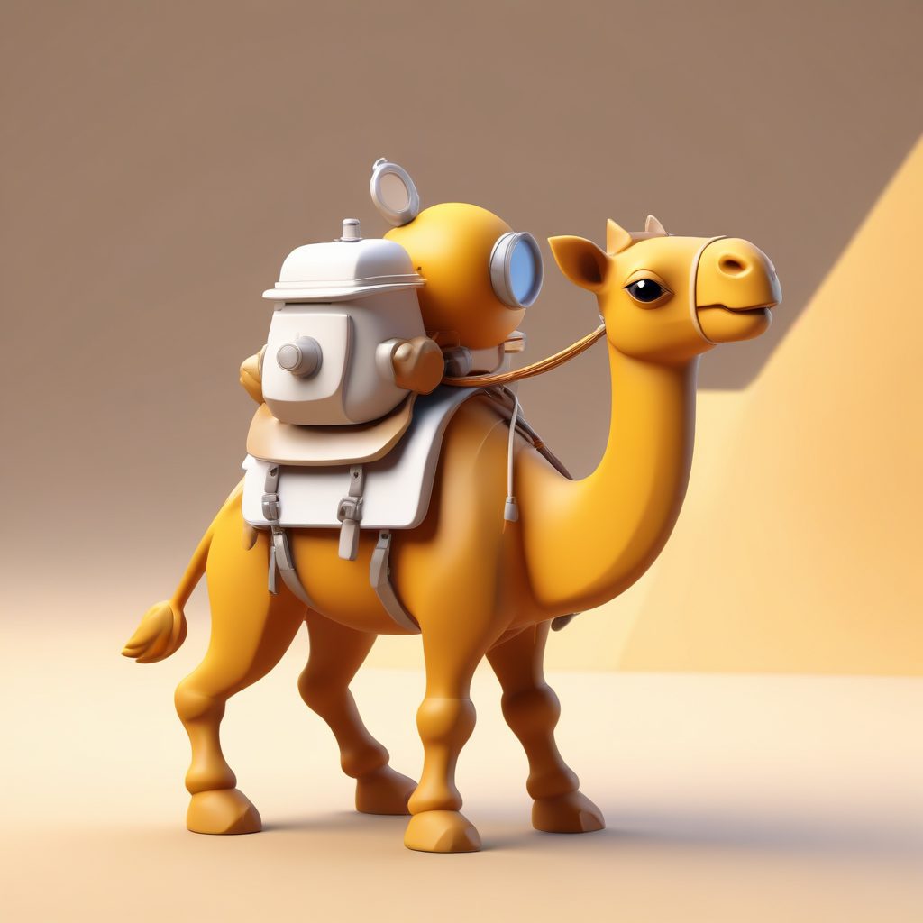 沙漠探险家Q版手办:光线追踪下的马卡龙色彩3D渲染技巧