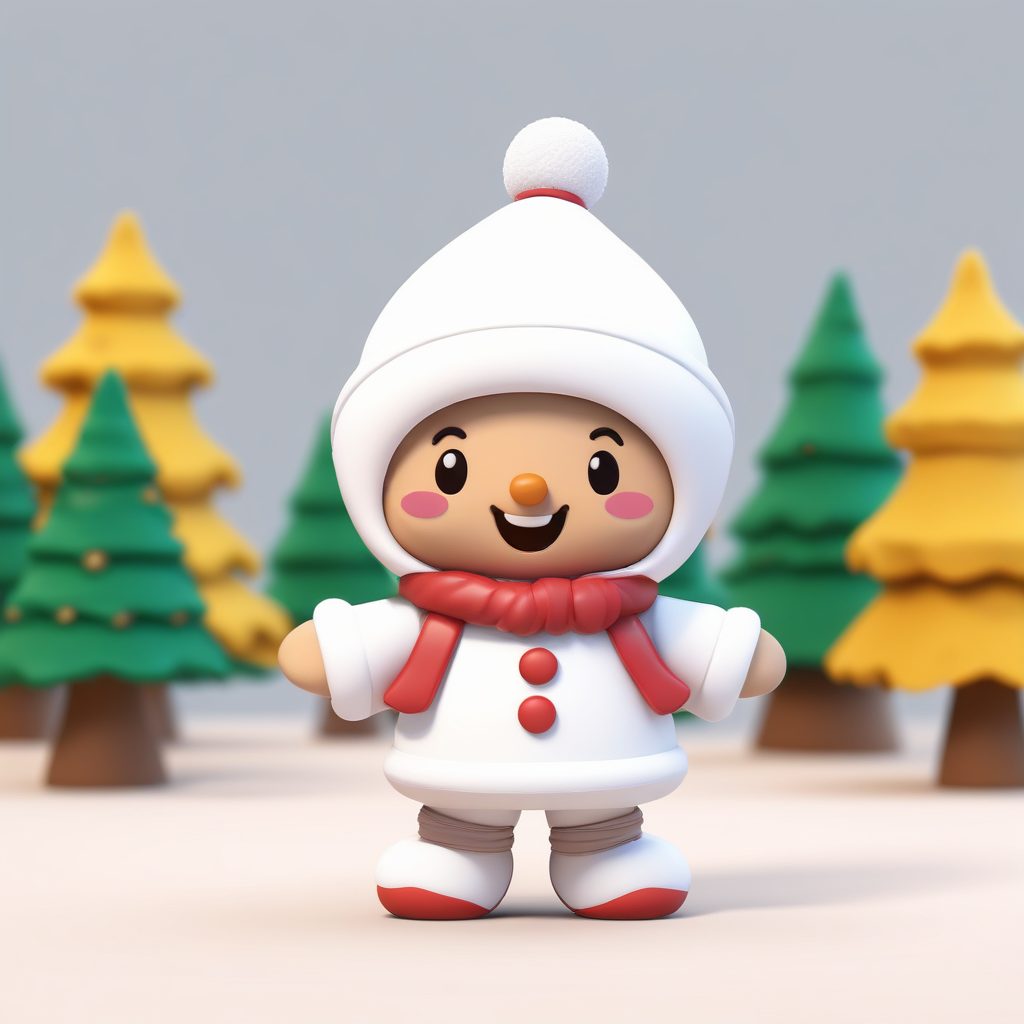 🌲圣诞限定!Q版姜饼人服饰,3D黏土盲盒风全身像