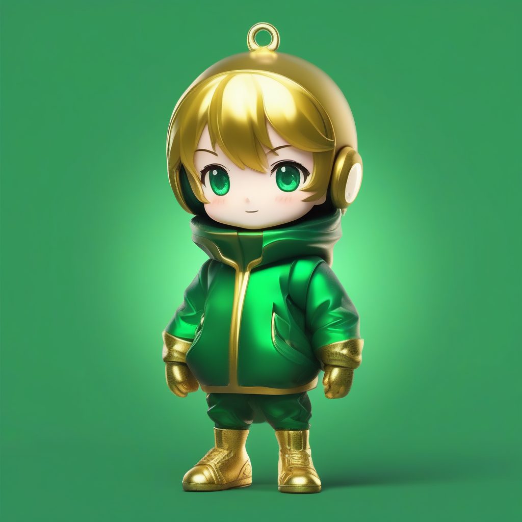 圣诞装饰灵感：高细节8K Q版动漫立绘提示词秘籍（绿金色系）