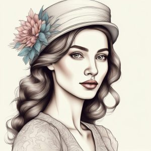 时尚潮流手绘头像🔥Hand drawn时尚人物设计，彩铅风格配色太高级了！