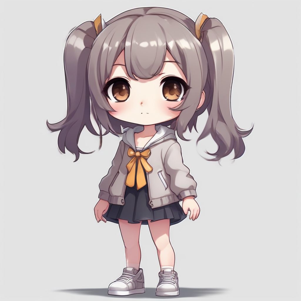 🎨时尚设计师Q版！高定剪裁一个可爱时尚Q版动漫人物，表情动作丰富，精致细节全身像