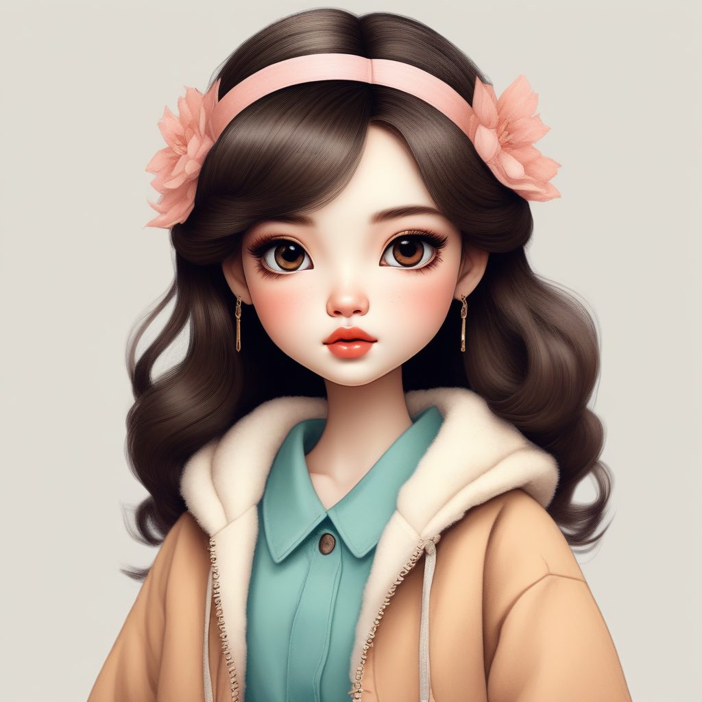 ✨手绘日系潮流美少女头像，配色超绝！🔥