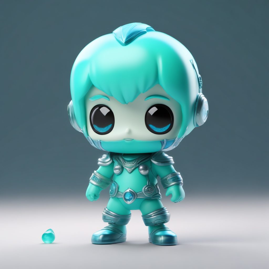 ♒️水瓶座Q版：未来感盲盒手办！科幻风粘土设计，个性头像生成！