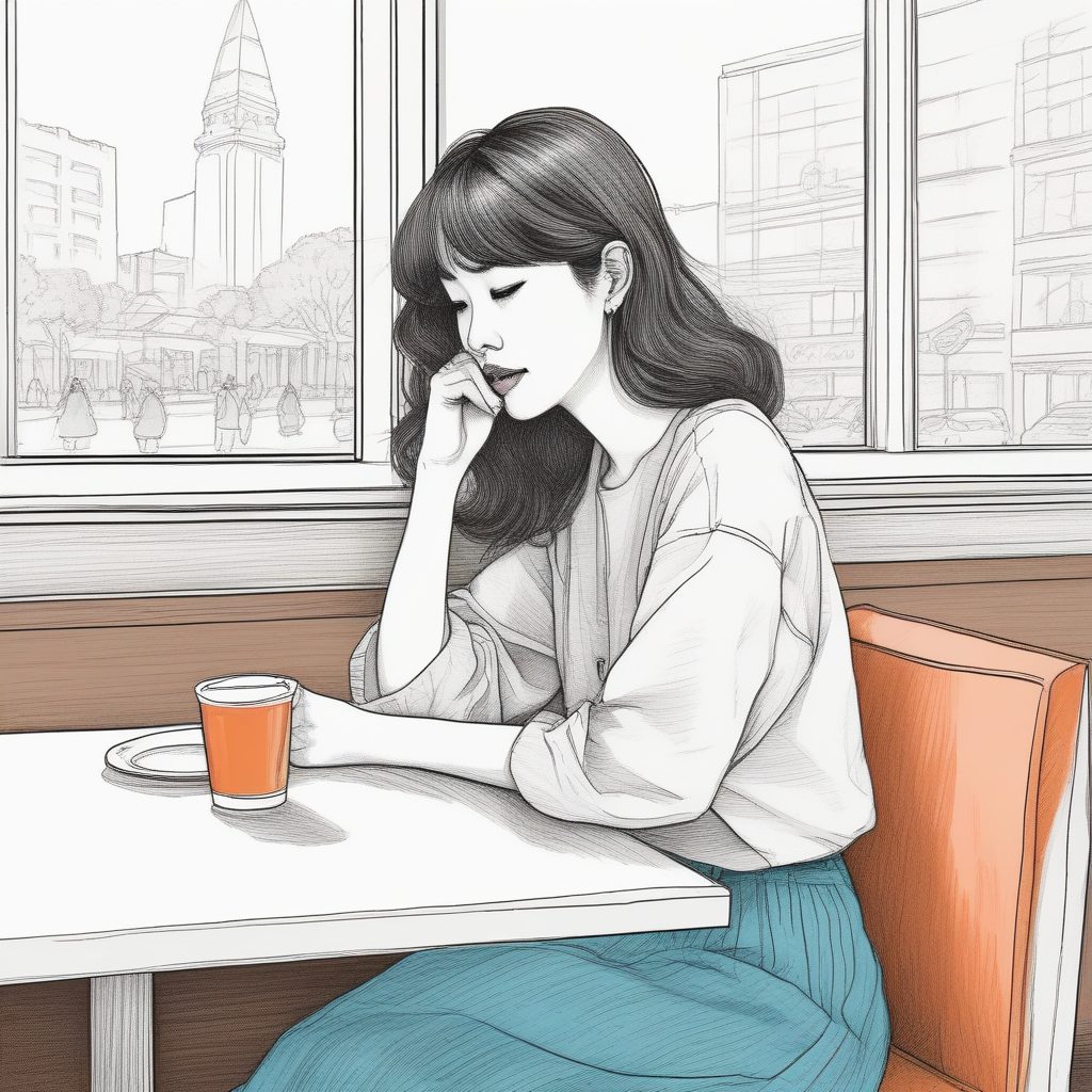 🖋️速写本美学！极简铅笔手稿风少女插画，文艺复古头像