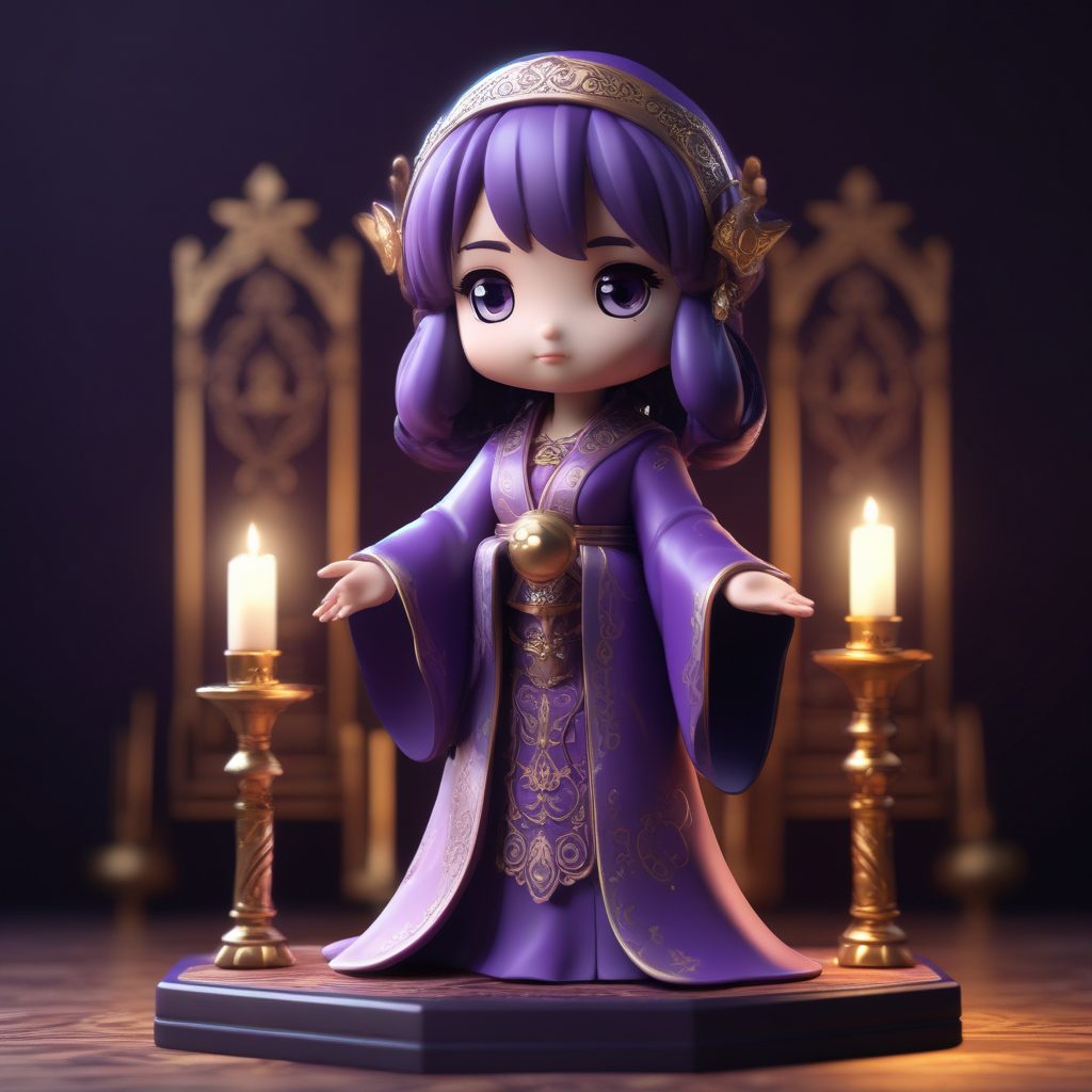 塔罗牌占卜师Q版设计: 唯美3D粘土风插画教程