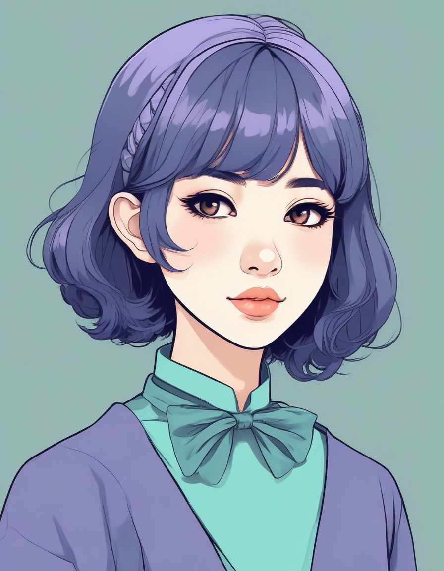 🔮甜酷风!暗黑极简线稿少女,低饱和撞色,小众头像壁纸天花板