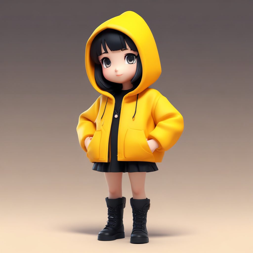 💥甜酷辣妹必备！C4D盲盒风Q版街头穿搭OOTD提示词，做头像绝了！