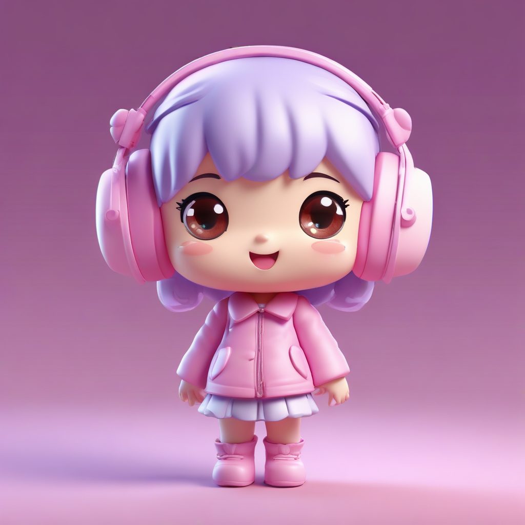 💌甜妹必备｜心形耳罩Q版女孩，冬日约会氛围感拉满！