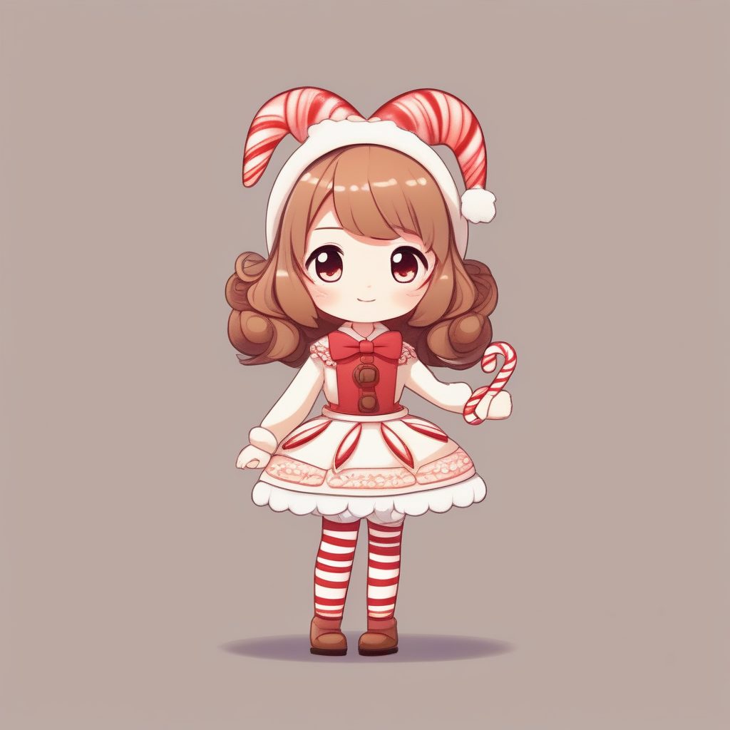 甜蜜暴击！姜饼人Q版动漫角色AI提示词：糖果色与8K细节渲染