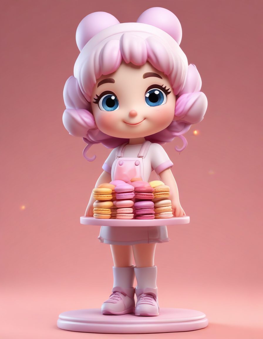 🍓甜品控必备！超萌盲盒风Q版烘焙师全身像，C4D黏土质感教程