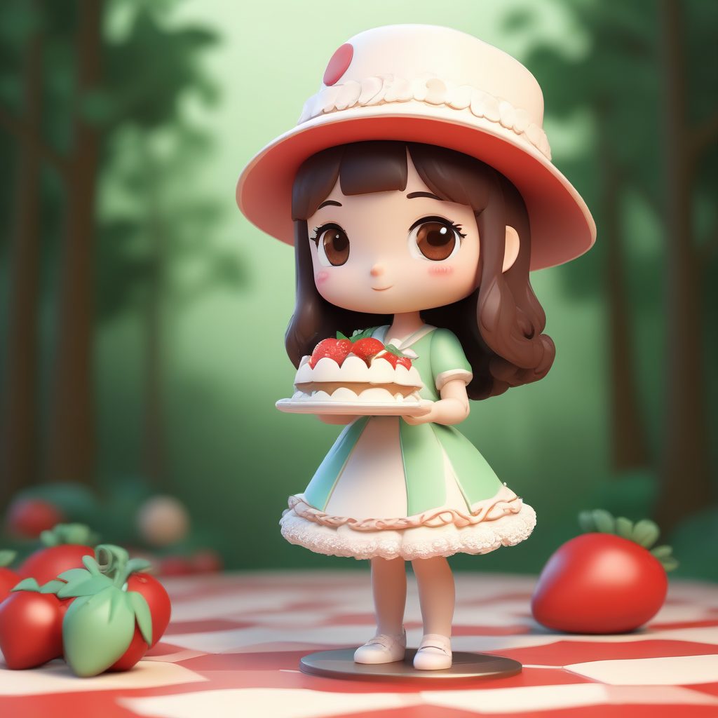 🍓甜系少女心！草莓甜点主题Q版女孩，配色舒服到想舔屏！