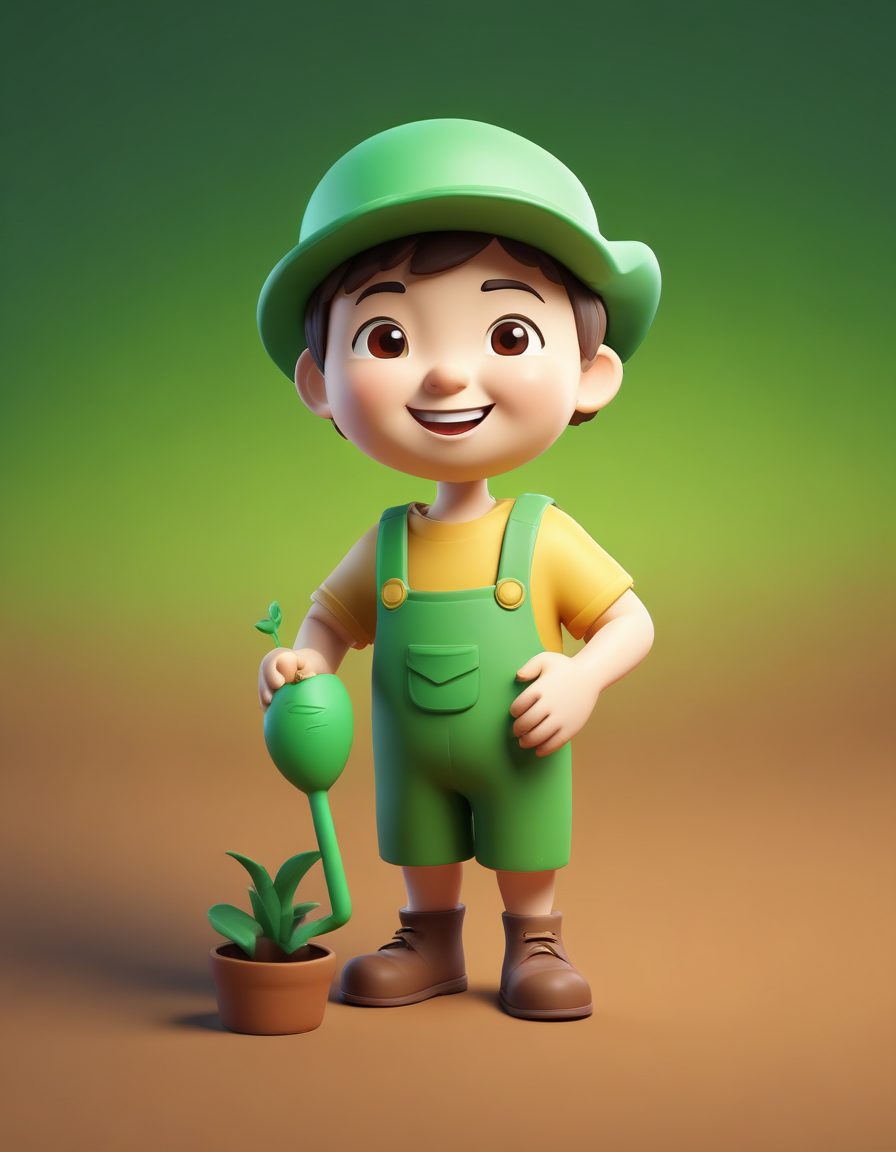 田园风：Q版园丁的丰收喜悦🌱