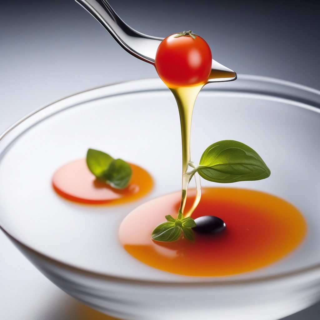 透明感挑战！番茄清汤的米其林级摆盘与高清微距拍摄技巧