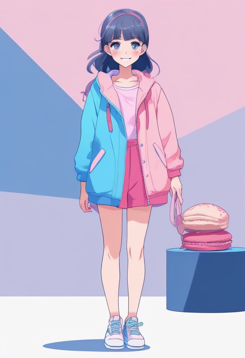 纯欲天花板：超好用赛璐珞女孩提示词！粉蓝软萌风头像/头贴生成