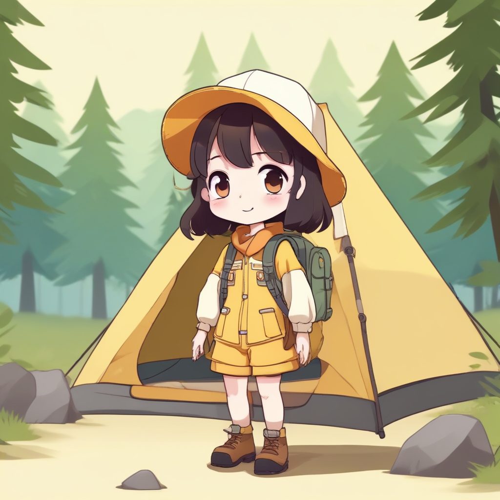 🗺️户外探险Chibi！拿地图动态姿势，清新治愈系壁纸/头像