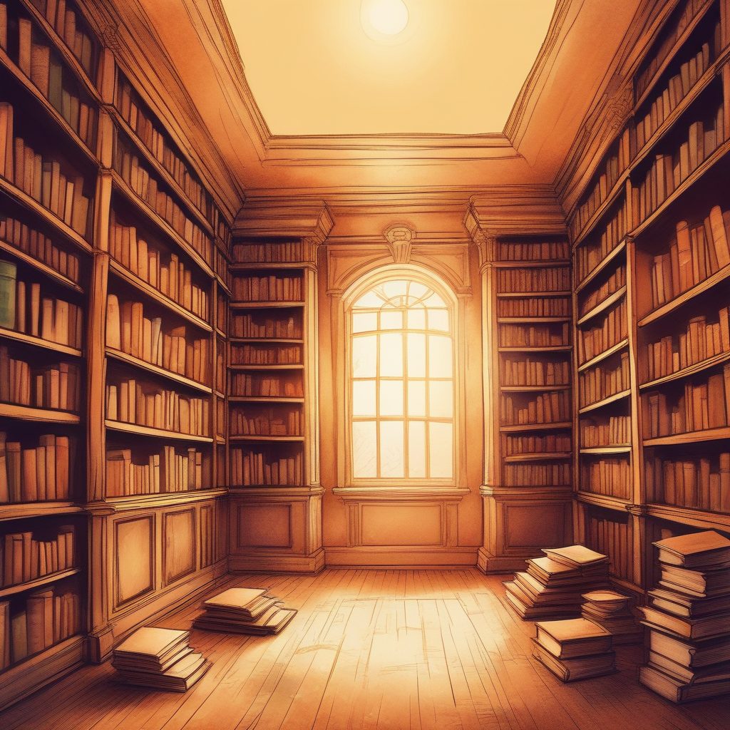 📖图书馆奇遇！温暖系手绘插画，超级治愈的读书氛围！