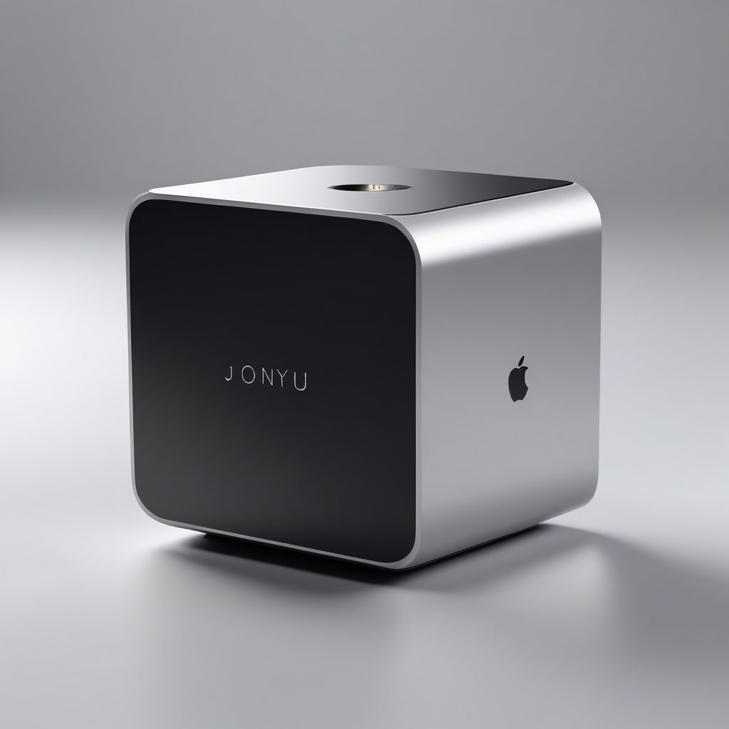 未来智能家居设计：Jony Ive 风格的极简主义方块设备渲染图