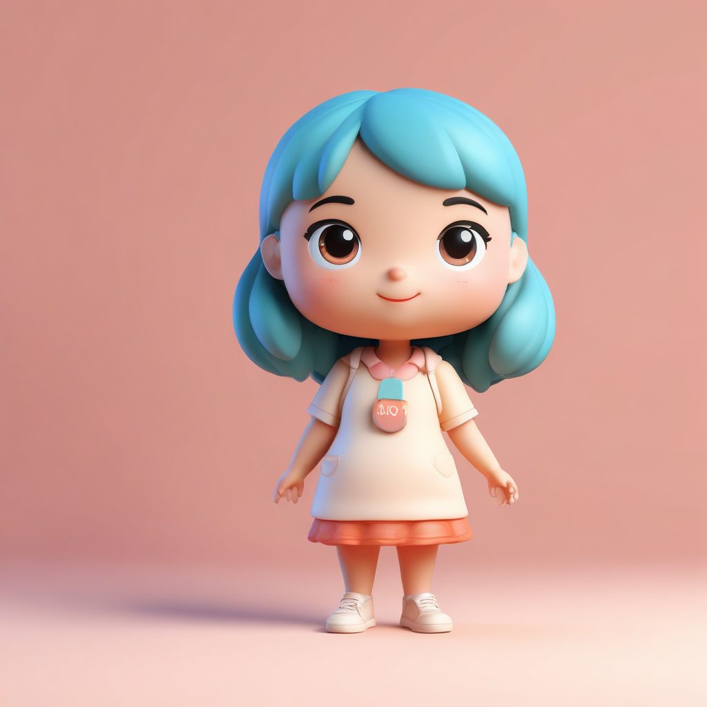 🌈温暖治愈系Q版特教老师！抱着感官玩具的软萌人偶，多巴胺配色