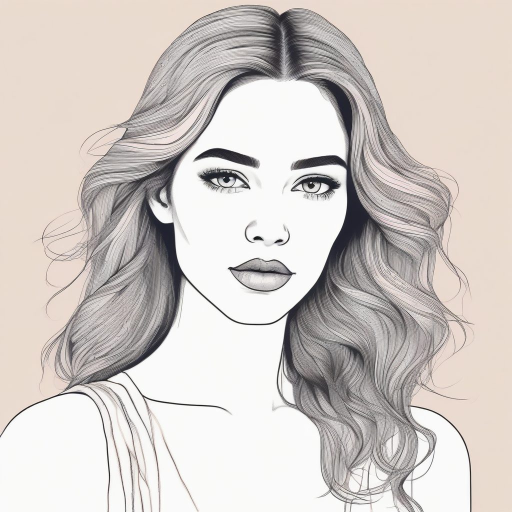 温暖治愈系头像：极简手绘少女，用蜡笔和彩铅打造的柔美感